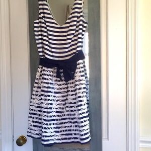 Lilly Pulitzer Striped  Roswell  Mini Dress Preppy Classic Coastal